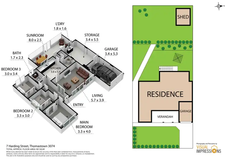 Floorplan of Homely house listing, 7 Harding Street, Thomastown VIC 3074