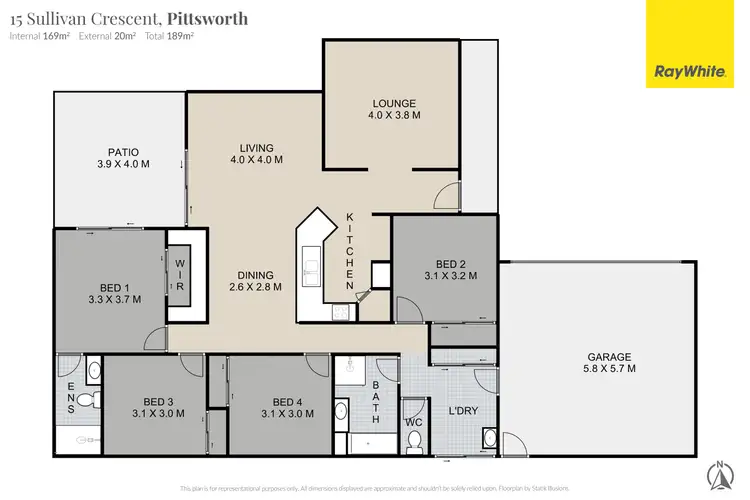 Floorplan of Homely house listing, 15 Sullivan Crescent, Pittsworth QLD 4356
