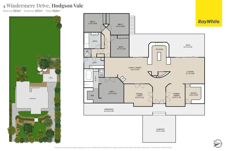 Floorplan of Homely house listing, 4 Windermere Drive, Hodgson Vale QLD 4352