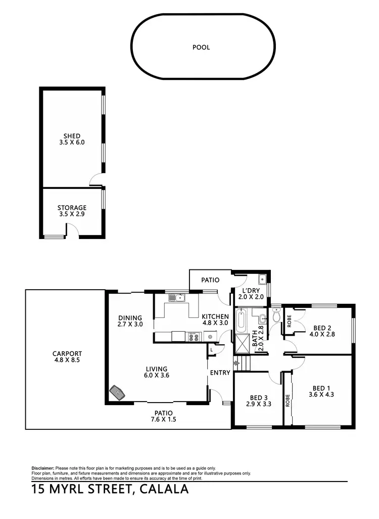 Floorplan of Homely house listing, 15 Myrl Street, Tamworth NSW 2340