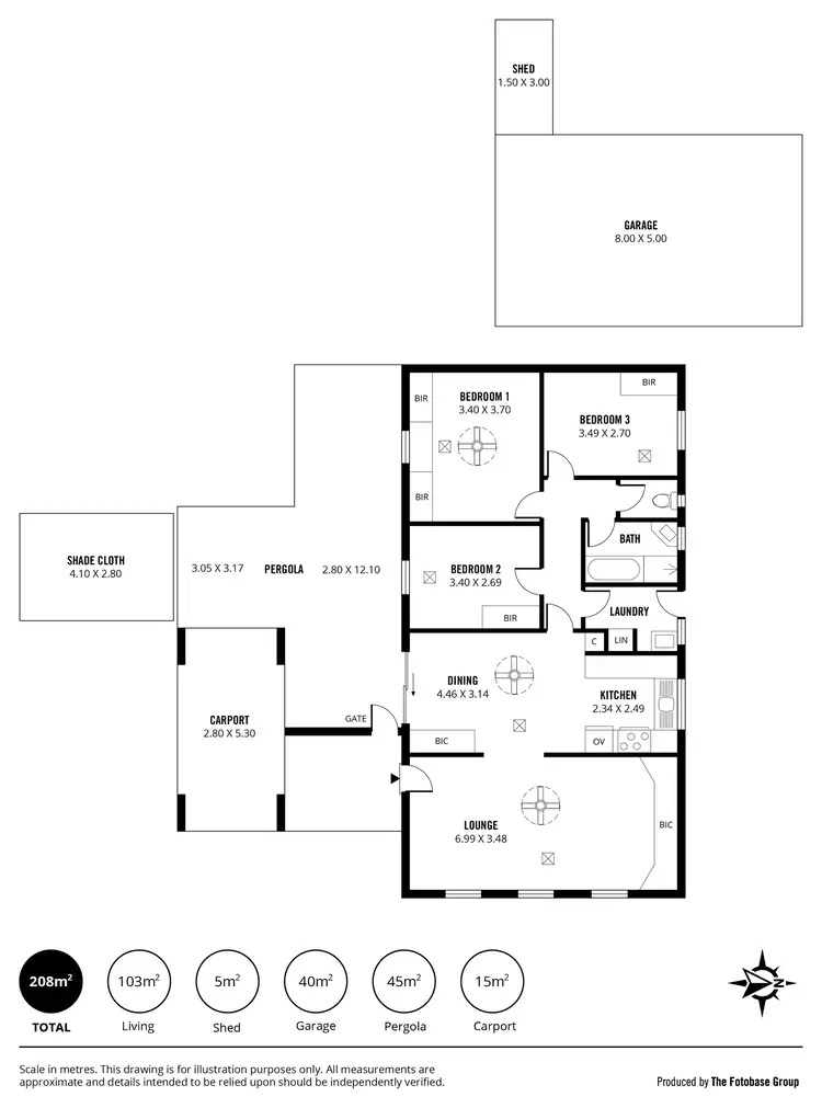 Floorplan of Homely house listing, 8 Blinkbrae Avenue, Happy Valley SA 5159
