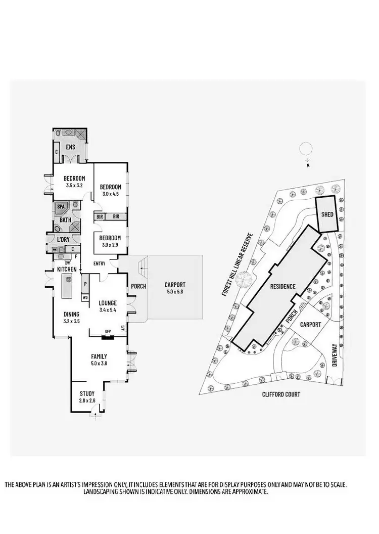 Floorplan of Homely house listing, 10 Clifford Court, Forest Hill VIC 3131