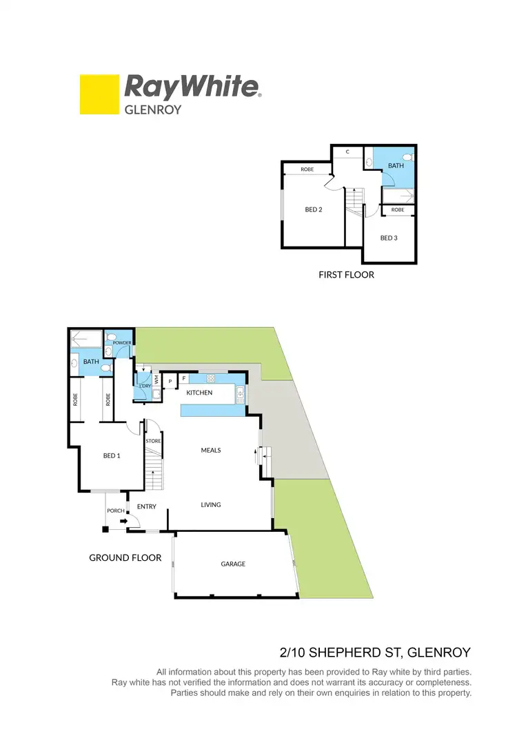Floorplan of Homely townhouse listing, 2/10 Shepherd Street, Glenroy VIC 3046