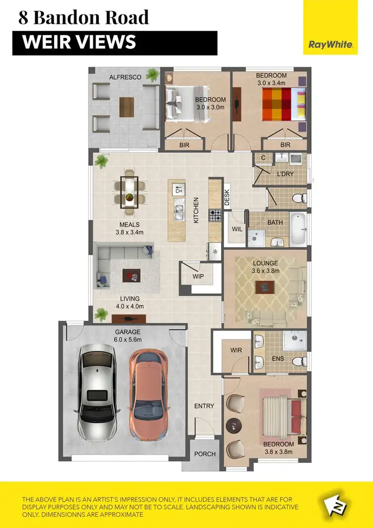 Floorplan of Homely house listing, 8 Bandon Road, Weir Views VIC 3338