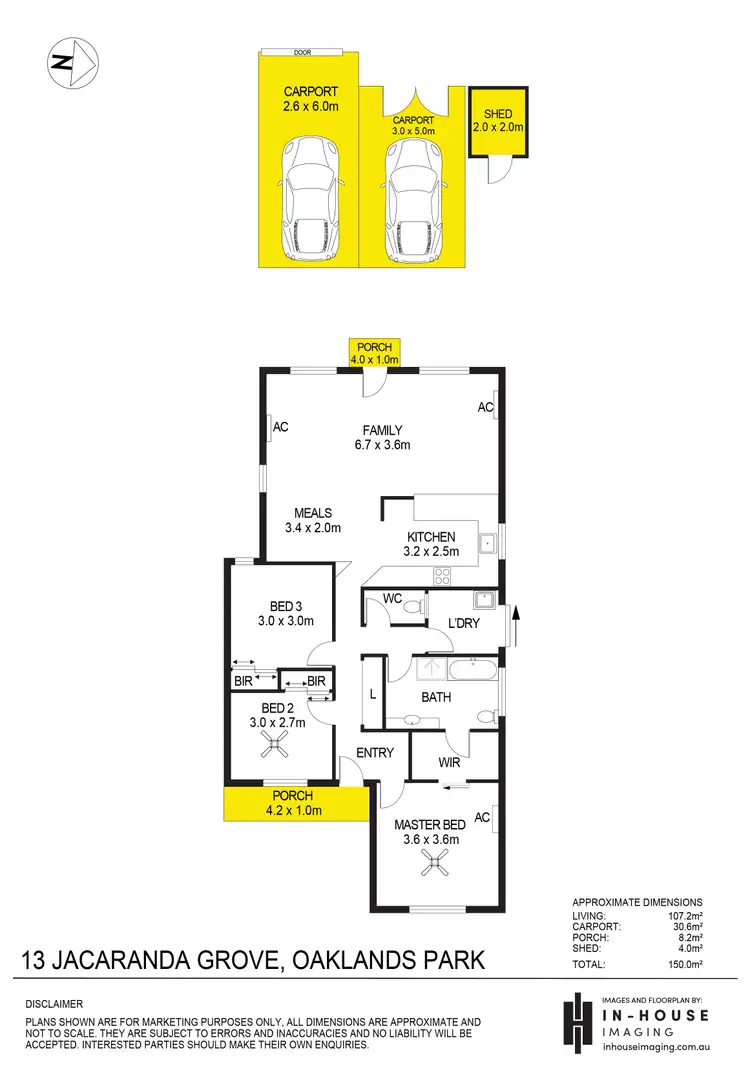 Floorplan of Homely house listing, 13 Jacaranda Grove, Oaklands Park SA 5046