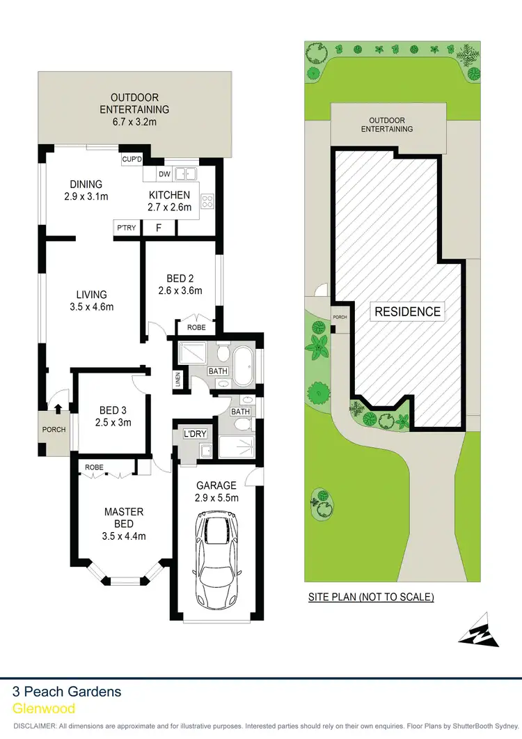 Floorplan of Homely house listing, 3 Peach Gardens, Glenwood NSW 2768