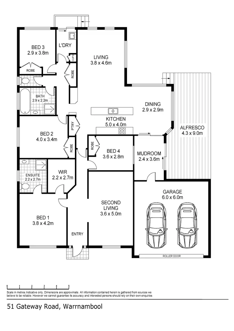 Floorplan of Homely house listing, 51 Gateway Road, Warrnambool VIC 3280