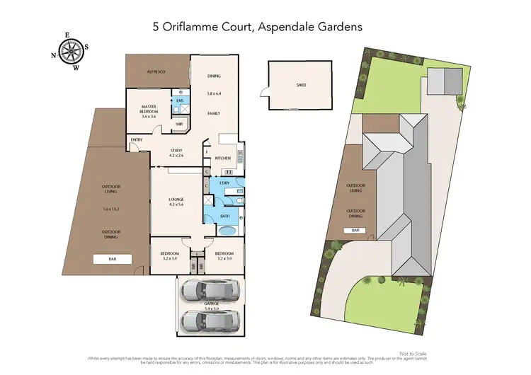 Floorplan of Homely house listing, 5 Oriflamme Court, Aspendale Gardens VIC 3195