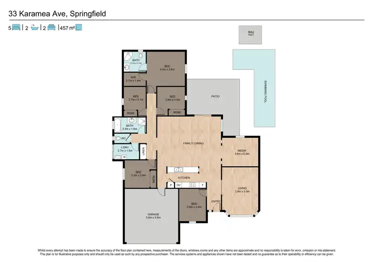 Floorplan of Homely house listing, 33 Karamea Avenue, Springfield QLD 4300