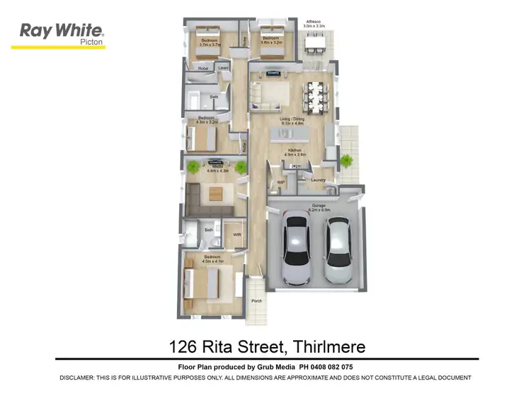 Floorplan of Homely house listing, 126 Rita Street, Thirlmere NSW 2572