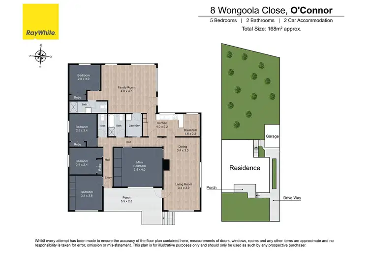 Floorplan of Homely house listing, 8 Wongoola Close, O'connor ACT 2602
