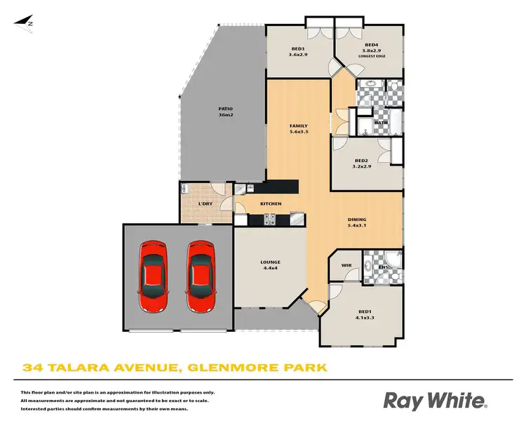 Floorplan of Homely house listing, 34 Talara Avenue, Glenmore Park NSW 2745