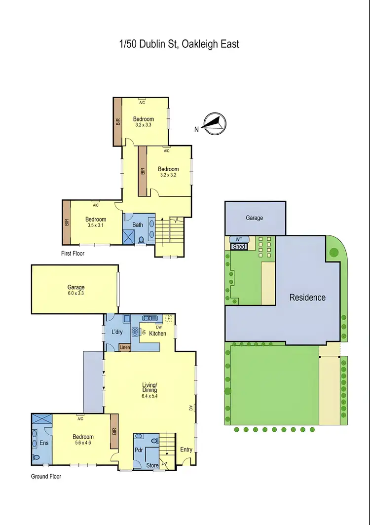 Floorplan of Homely townhouse listing, 1/50 Dublin Street, Oakleigh East VIC 3166