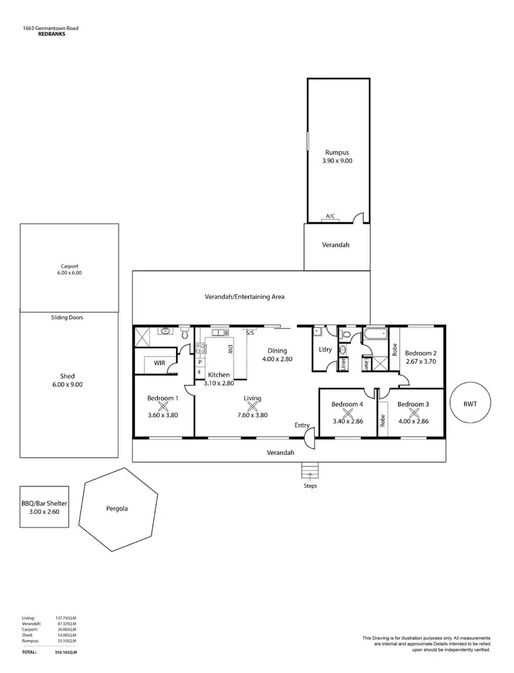Floorplan of Homely house listing, 1663 Germantown Road, Redbanks SA 5502