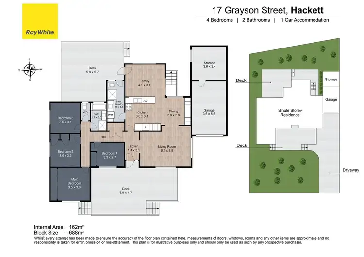 Floorplan of Homely house listing, 17 Grayson Street, Hackett ACT 2602
