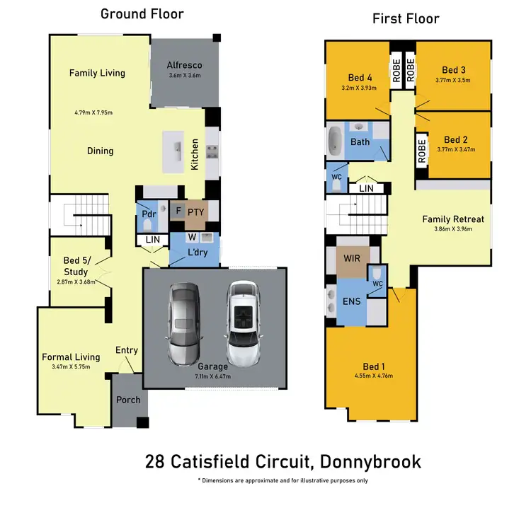Floorplan of Homely house listing, 28 Catisfield Circuit, Donnybrook VIC 3064