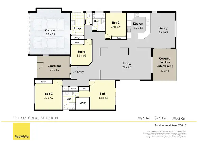 Floorplan of Homely house listing, 19 Leah Close, Buderim QLD 4556