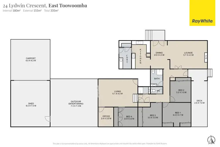 Floorplan of Homely house listing, 24 Lydwin Crescent, East Toowoomba QLD 4350