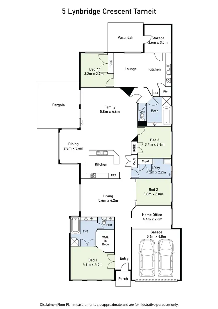 Floorplan of Homely house listing, 5 Lynbridge Crescent, Tarneit VIC 3029