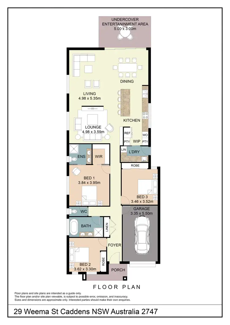 Floorplan of Homely house listing, 29 Weema Street, Caddens NSW 2747