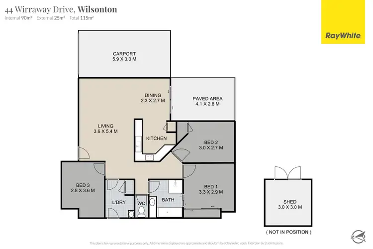 Floorplan of Homely house listing, 44 Wirraway Drive, Wilsonton QLD 4350