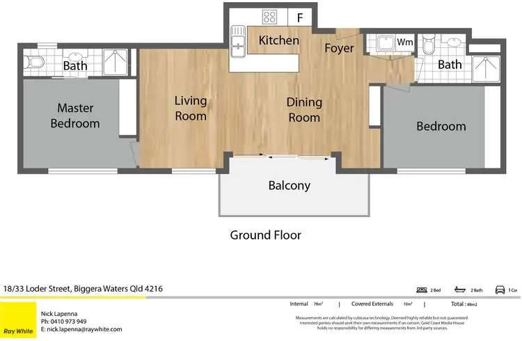 Floorplan of Homely unit listing, 18/33 Loder Street, Biggera Waters QLD 4216