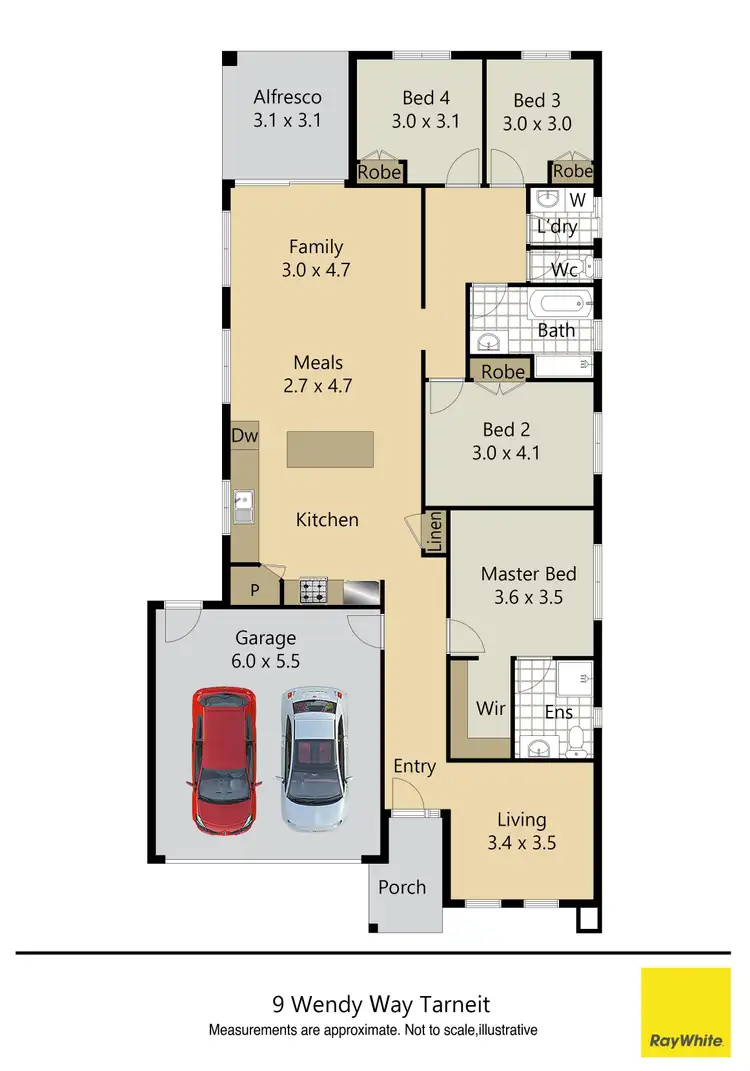 Floorplan of Homely house listing, 9 Wendy Way, Tarneit VIC 3029