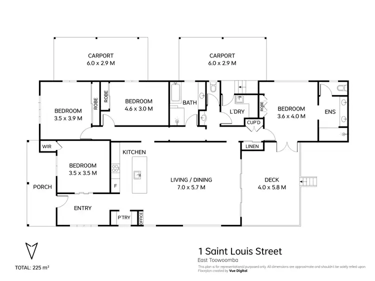 Floorplan of Homely house listing, 1 St Louis Street, East Toowoomba QLD 4350