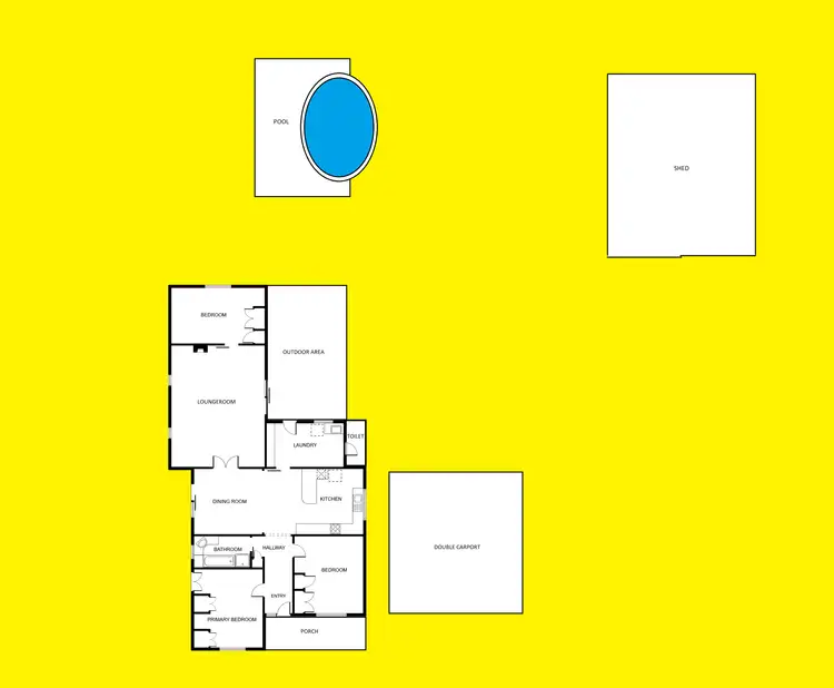 Floorplan of Homely house listing, 431 Dairtnunk Avenue, Cardross VIC 3496