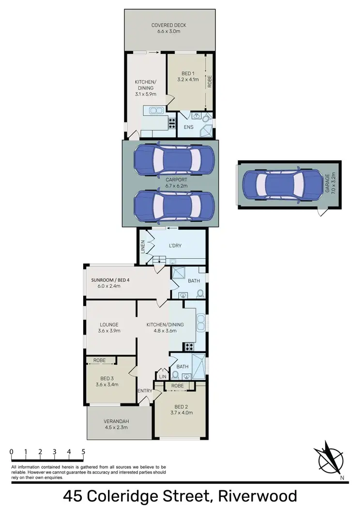 Floorplan of Homely house listing, 45 Coleridge Street, Riverwood NSW 2210