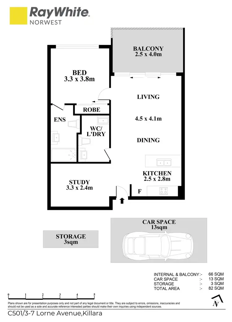 Floorplan of Homely apartment listing, C501/3-7 Lorne Avenue, Killara NSW 2071