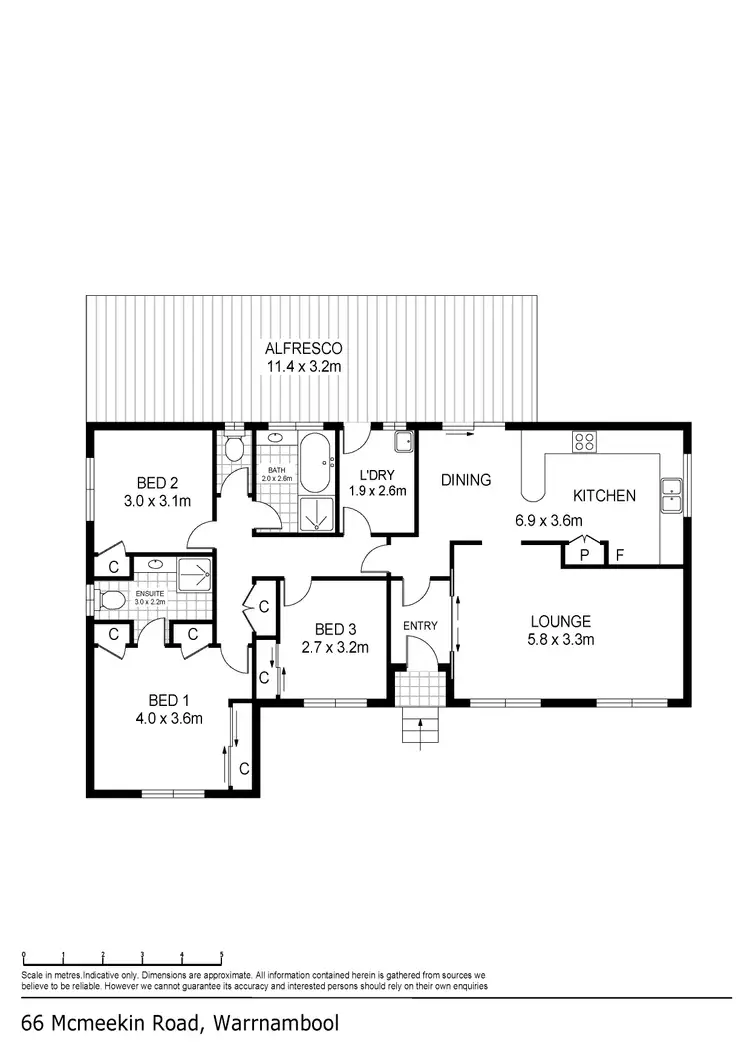 Floorplan of Homely house listing, 66 McMeekin Road, Warrnambool VIC 3280