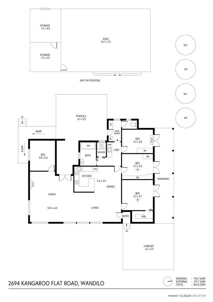 Floorplan of Homely house listing, 2694 Kangaroo Flat Road, Wandilo SA 5291