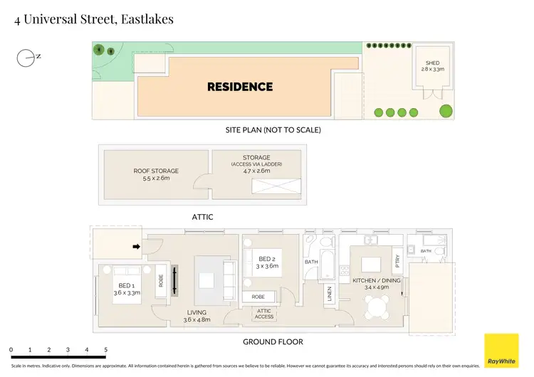 Floorplan of Homely house listing, 4 Universal Street, Eastlakes NSW 2018