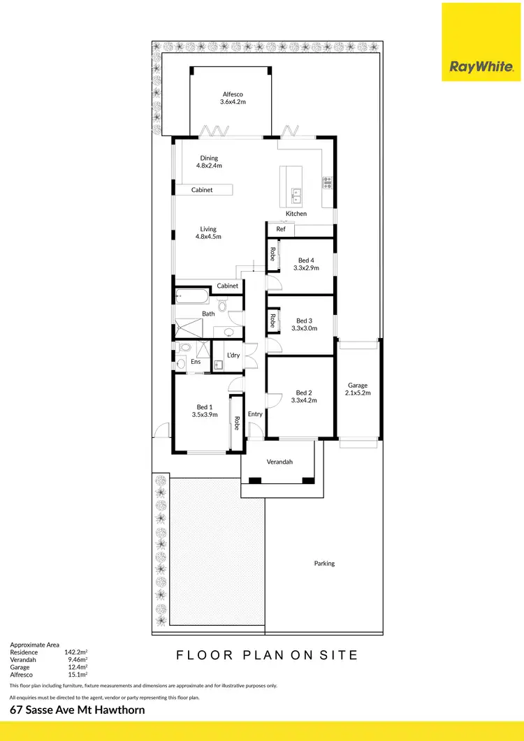 Floorplan of Homely house listing, 67 Sasse Avenue, Mount Hawthorn WA 6016