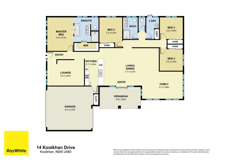 Floorplan of Homely house listing, 14 Koolkhan Drive, Koolkhan NSW 2460
