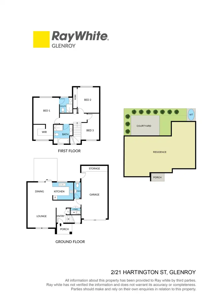 Floorplan of Homely townhouse listing, 2/21 Hartington Street, Glenroy VIC 3046