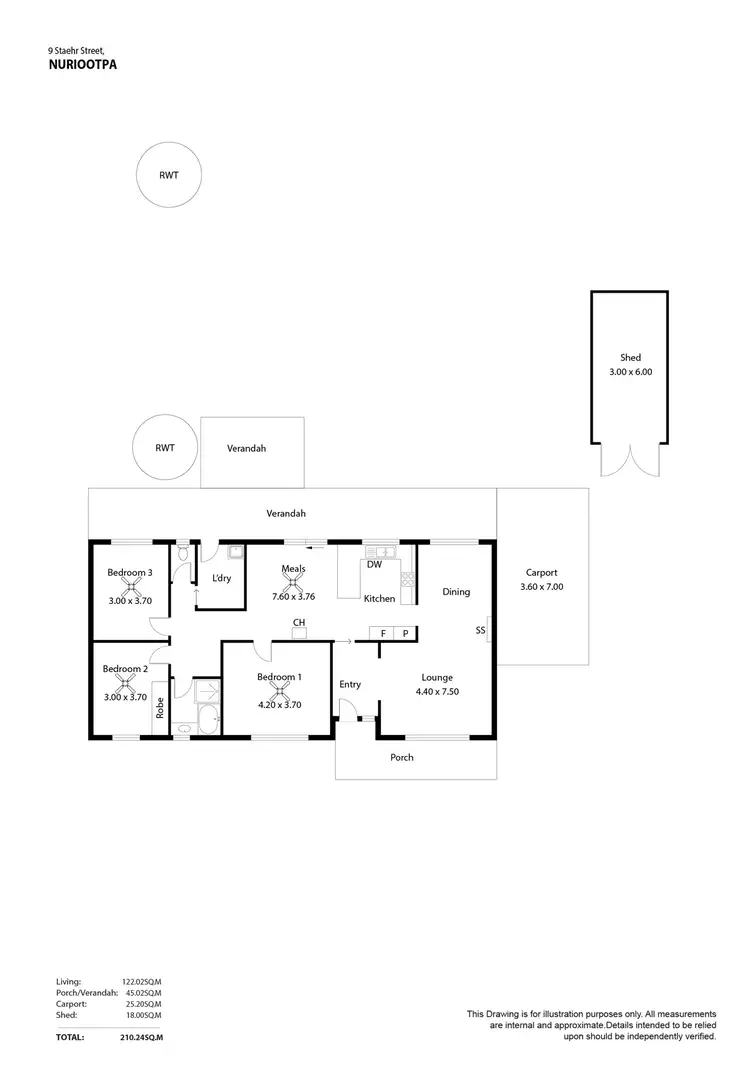 Floorplan of Homely house listing, 9 Staehr Street, Nuriootpa SA 5355