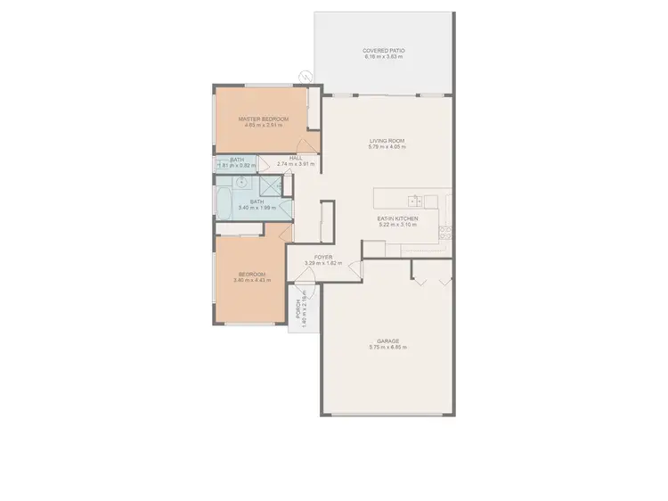 Floorplan of Homely unit listing, 1/42 Newman Drive, Emerald QLD 4720