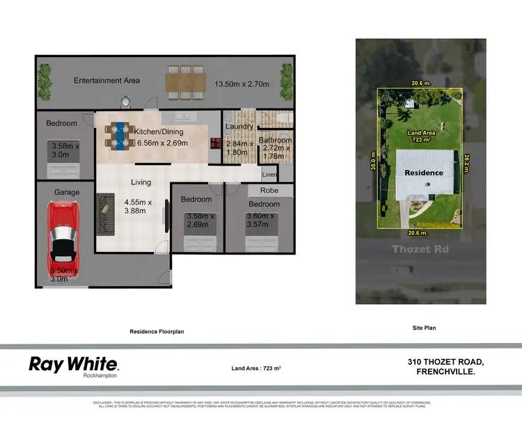 Floorplan of Homely house listing, 310 Thozet Road, Frenchville QLD 4701