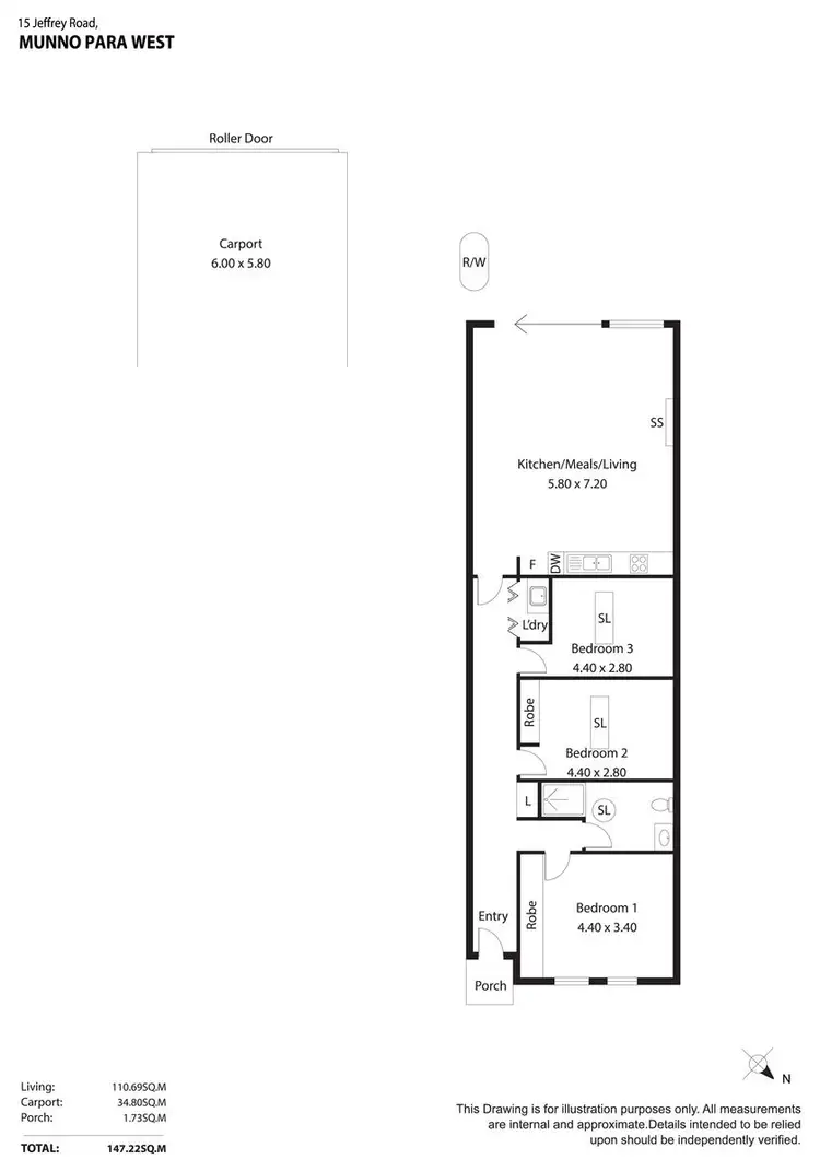 Floorplan of Homely house listing, 15 Jeffrey Road, Munno Para West SA 5115