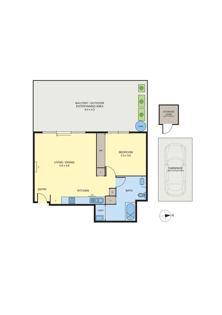 Floorplan of Homely apartment listing, 604/29 Nicholson Street, Brunswick East VIC 3057