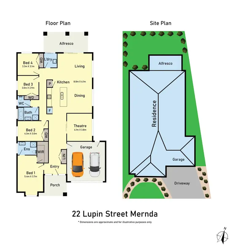 Floorplan of Homely house listing, 22 Lupin Street, Mernda VIC 3754