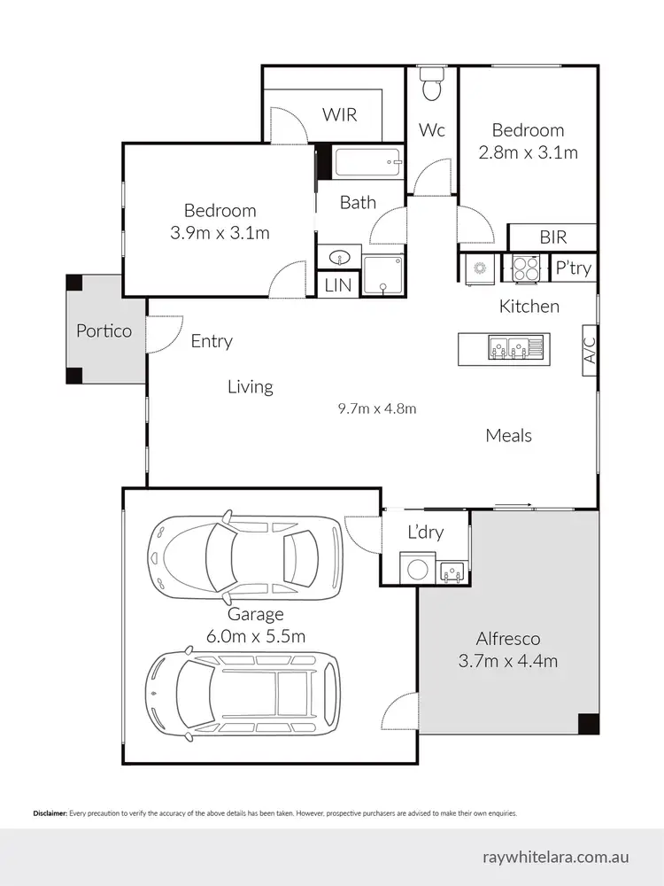 Floorplan of Homely house listing, 15 Juniper Court, Corio VIC 3214