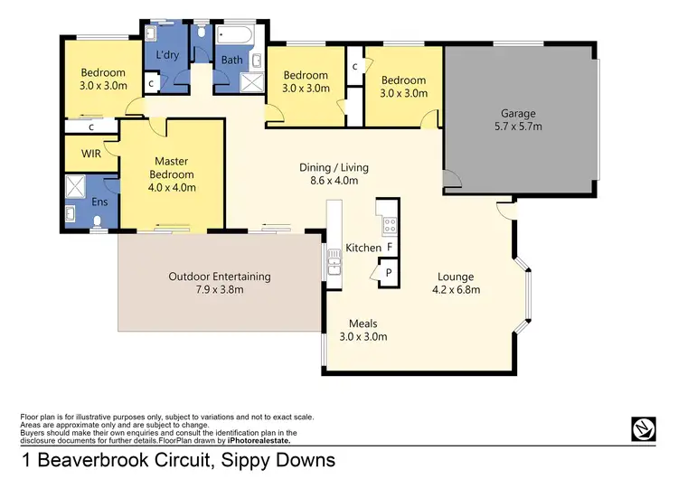 Floorplan of Homely house listing, 1 Beaverbrook Circuit, Sippy Downs QLD 4556