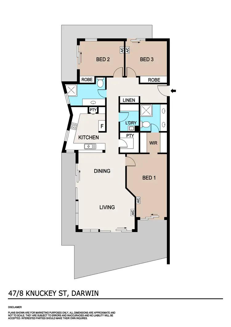 Floorplan of Homely unit listing, 47/8 Knuckey Street, Darwin City NT 800