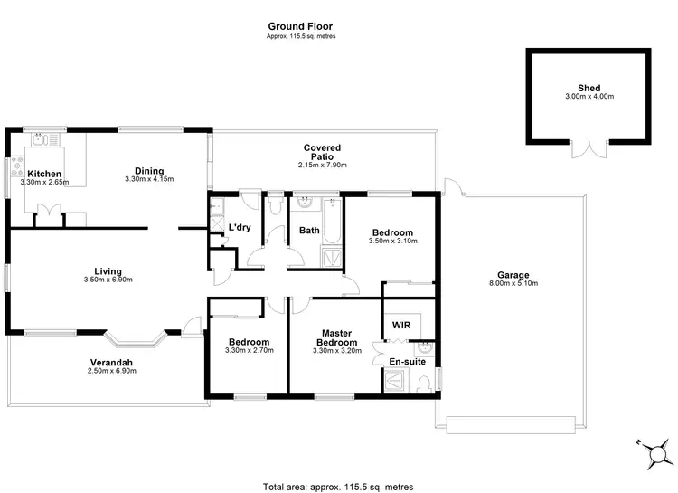Floorplan of Homely house listing, 2 Jarrah Place, Durack QLD 4077