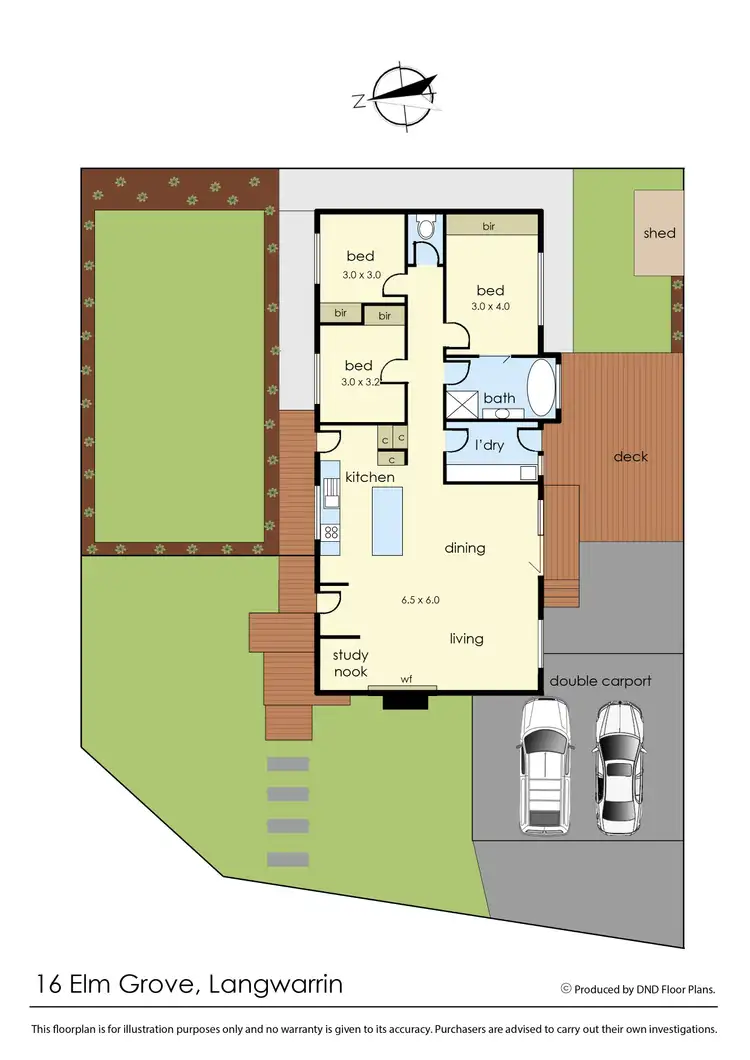 Floorplan of Homely house listing, 16 Elm Grove, Langwarrin VIC 3910