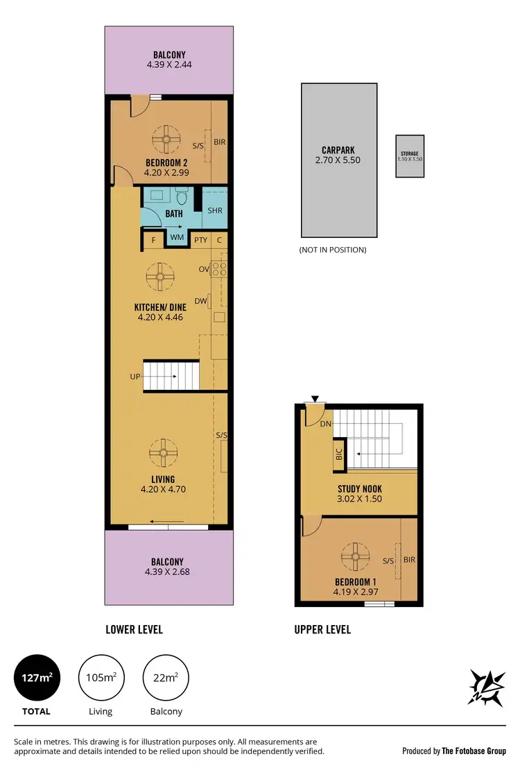 Floorplan of Homely apartment listing, 208/59 Gibson Street, Bowden SA 5007