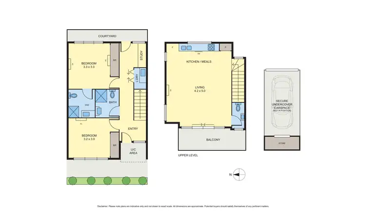 Floorplan of Homely townhouse listing, 4/206 Gaffney Street, Pascoe Vale VIC 3044